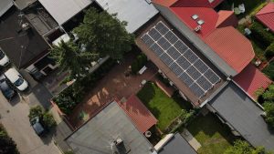 nstalacja fotowoltaiczna 8.1 kWp Łódź widok z góry